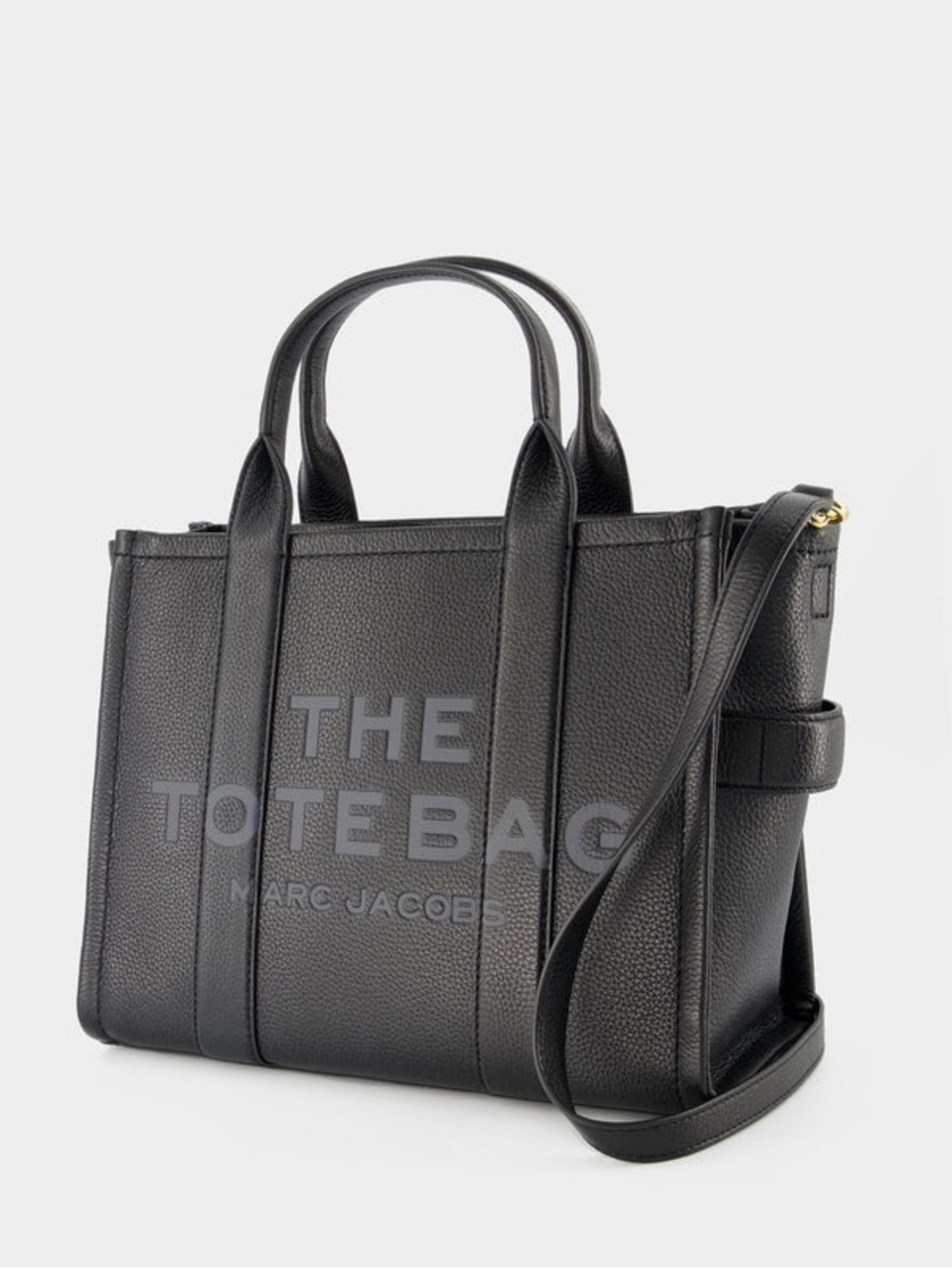 Marc Jacobs black leather tote bag in medium
